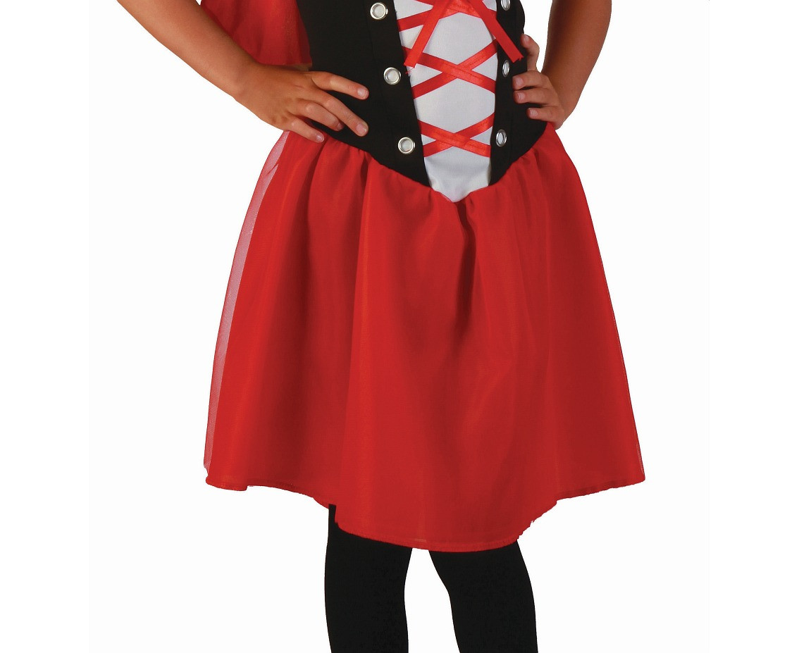 Costume for kids Sweet Red Hood (dress with hooded cape), size 110/120 cm